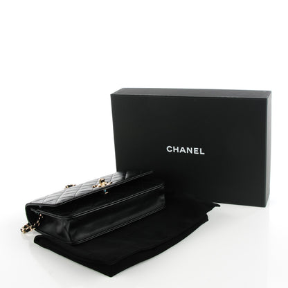 Chanel Trendy CC Wallet on Chain WOC Black Lambskin Gold Hardware